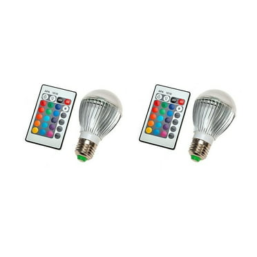360deal Magic Lighting 2 Pack LED Light Bulb & Remote w/ 16 Different Colors And 5 Modes 
